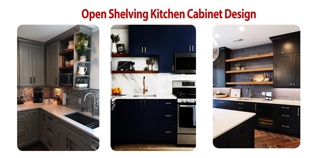 Open Shelving Kitchen Cabinet Design